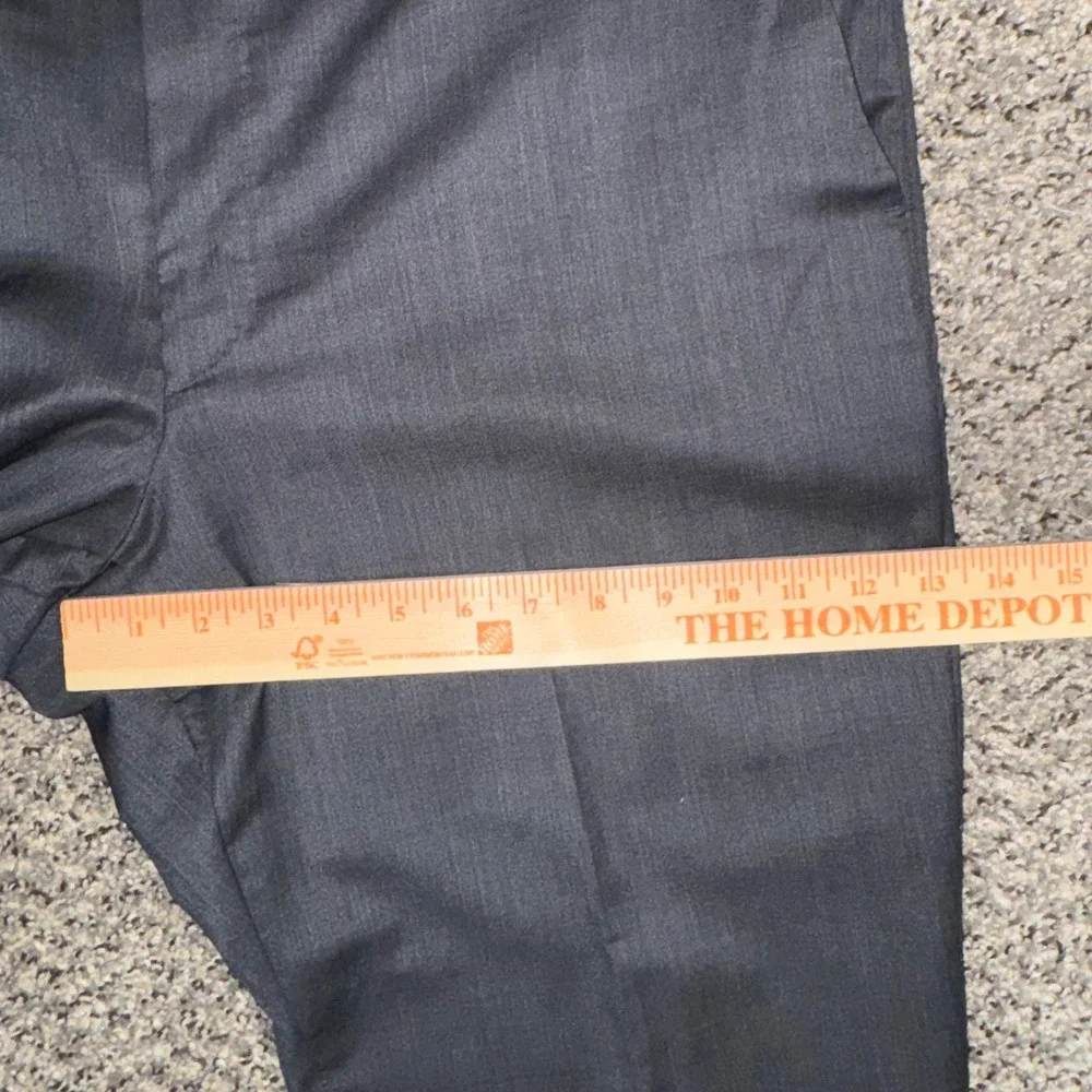 Saks Fifth Avenue Ermenegildo Zegna Suit 44L 38W Mens Slim Fit Black Wool Silk